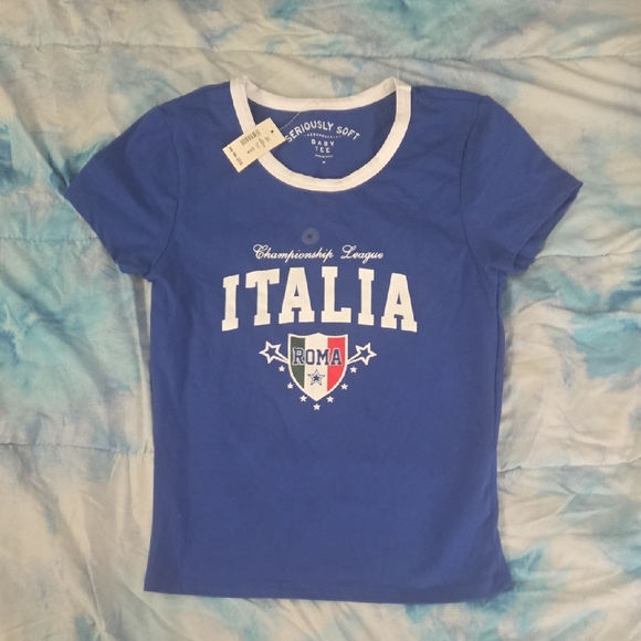 Aeropostale Blue Italia T-Shirt - Picture 1 of 4